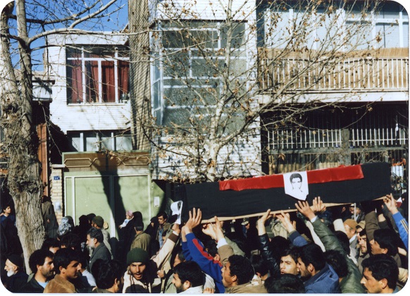 مراسم تشییع پیکر شهید محمد کاظم عرب 